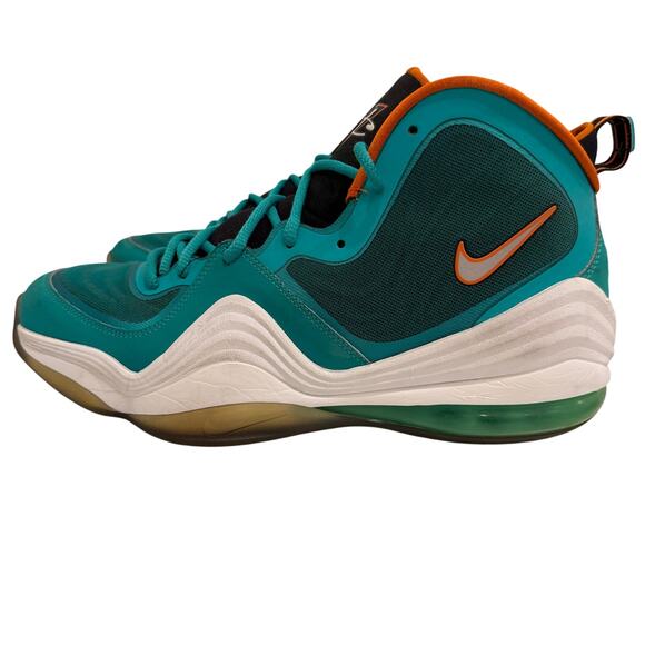 Nike Air Penny V Atomic Teal Miami Dolphins 537331-300 Men’s Size 11 w/ Box EUC